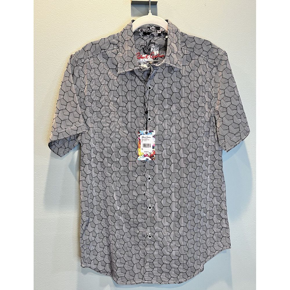 NWT Robert Graham Coldwell $198 Size S Classic Fit Short Sleeve‎